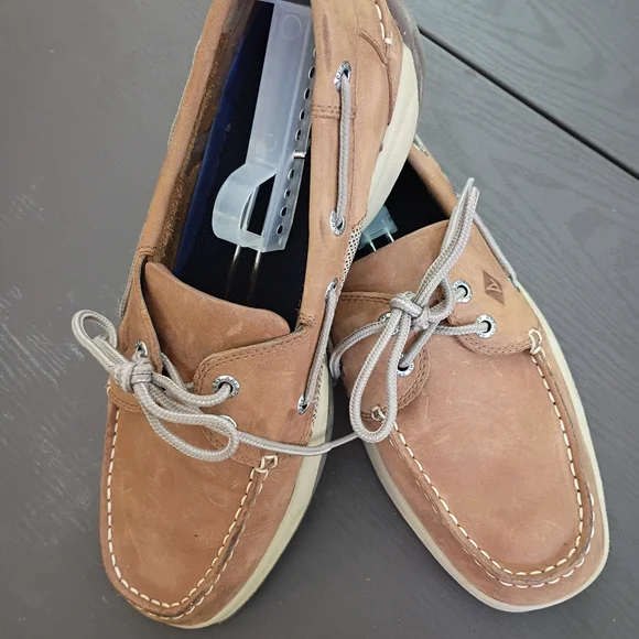 Sperry Men's Brown Suede Boat Shoes Like NEW Size 10 Medium - Picture 1 of 7